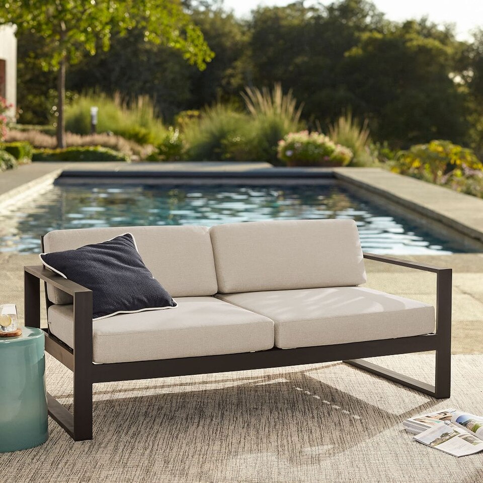 Portside Aluminium Outdoor Sofawest elm Canada